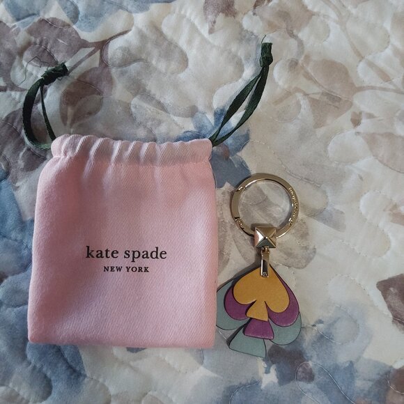 NWOT Kate Spade Triple Stack key fob/purse Charm - Picture 1 of 8